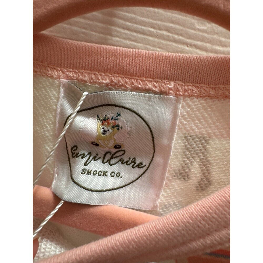 Emi Clair Smocked Co 0-3 Months Girls Pink Dolly Bubble Romper - Picture 3 of 6